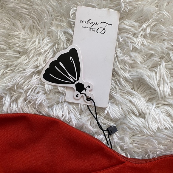 NWT Rust Chiffon Bandeau Top - Picture 3 of 6